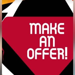 Red 'Make An Offer' Graphic Sign